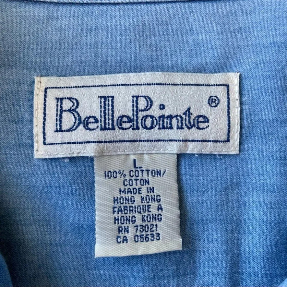 Vintage BellePointe Embroidery Denim Button Shirt - Picture 6 of 15